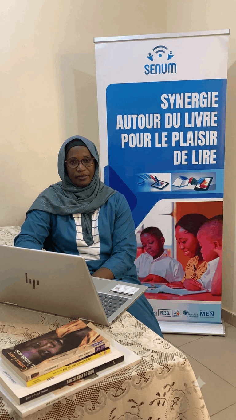 Portrait de Diouma Ndong, coordonnatrice du projet Synergie autour du livre pour le plaisir de lire